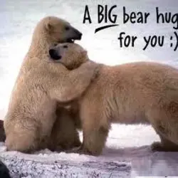 A big bear hug for you.