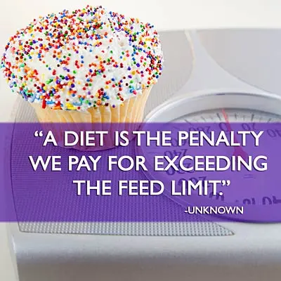 A diet is the penality we pay for exceeding the feed limit