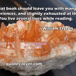A great book should leave you with many experiences, and slightly exhausted at the end....
