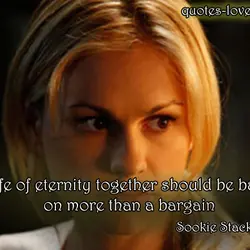 A life of eternity together should be based on more than a bargain.