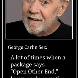 A lot of times when a package says 'Open other end', I purposely open the...