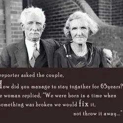 A reporter asked the couple How did you to stay together for 65 years The...