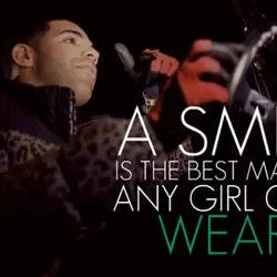 A smile is the best makeup any girl can wear.