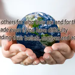 Accept others for who they are and for the choices they've made even if you...
