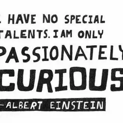 I have no special talents. I am only passionately curious.