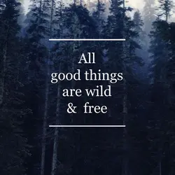 All good things are wild and free.