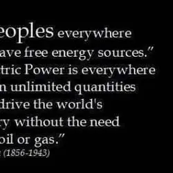 All people everywhere should have free energy sources - Electric Power is everywhere present in...