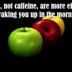 Apples, not caffeine, are more efficient at waking you up in the morning.