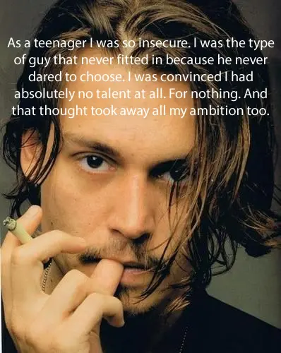 As a teenager I was so insecure. I was the type of guy that never fitted in because he never dared to choose. I was convinced I had absolutely no talent at all. For nothing. And that thought took away all my ambition, too