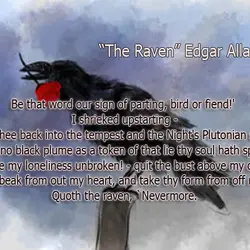 Be that word our sign of parting, bird or fiend!' I shrieked upstarting - `Get...