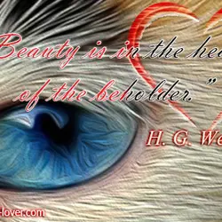 Beauty is in the heart of the beholder.