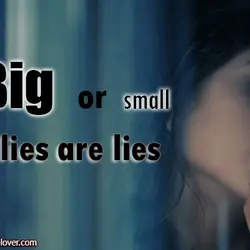 Big or small lies are lies.