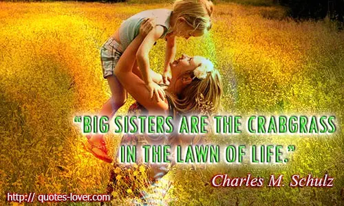 Big sisters are the crabgrass in the lawn of life.