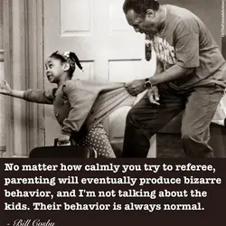 No matter how calmly you try to referee, parenting will eventually produce bizarre behavior, and...