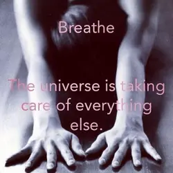 Breathe - The universe is taking care of everything else.