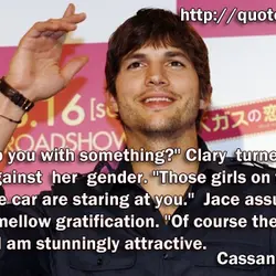 "Can I help you with something?" Clary turned instant traitor against her gender. "Those girls...