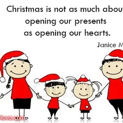Christmas is not as much about opening our presents as opening our hearts.