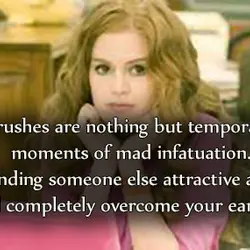 Crushes are nothing but temporary moments of mad infatuation. Just start finding someone else attractive...