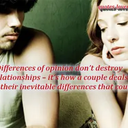 Differences of opinion don’t destroy relationships – it’s how a couple deals with their inevitable...
