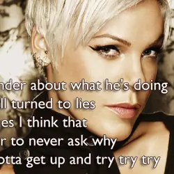 Ever wonder about what he's doing How it all turned to lies Sometimes I think...
