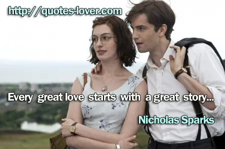 Every great love starts with a great story...