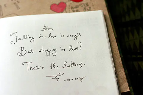 Falling in-love is easy. But staying in love? That's the challenge