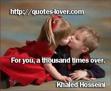 For you, a thousand times over.