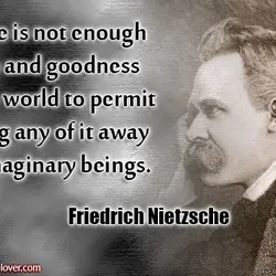 There is not enough love and goodness in the world to permit giving any of...