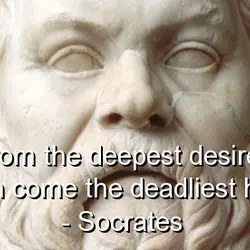 From the deepest desires often come the deadliest hate.
