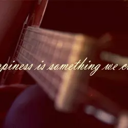 Happiness is something we create.