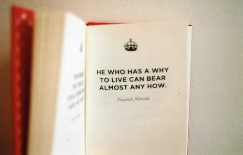 He who has a why to live can bear almost any how