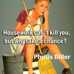 Housework can't kill you, but why take a chance?