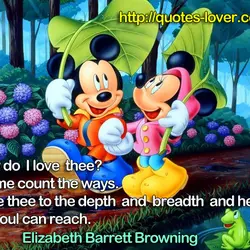 How do I love thee? Let me count the ways. I love thee to the...