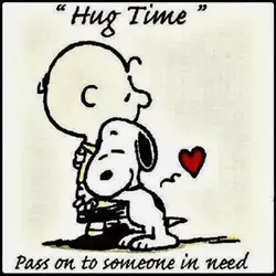 Hug time. Pass on to someone in need