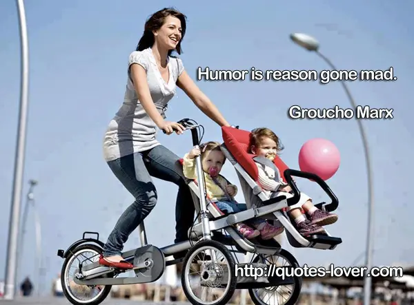 Humor is reason gone mad.
