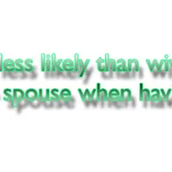 Husbands are less likely than wives to consider leaving their spouse when having an affair.