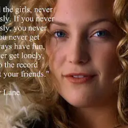 I always tell the girls, never take it seriously. If you never take it seriously,...