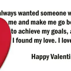 I always wanted someone who will understand me and make me go beyond my weakness...