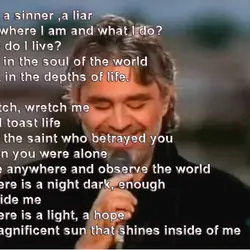 I am a sinner ,a liar But where I am and what I do? How...
