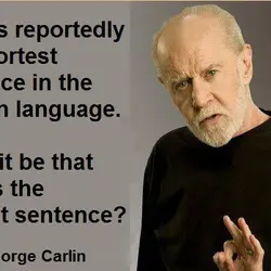 'I am' is reportedly the shortest sentence in the English language. Could it be that...