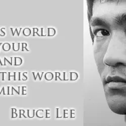 I am not in this world to live up to your expectations and you're not...