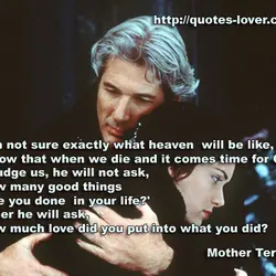 I am not sure exactly what heaven will be like, but I know that when...
