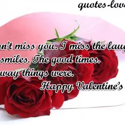 I don’t miss you. I miss the laughs. The smiles. The good times. The way...