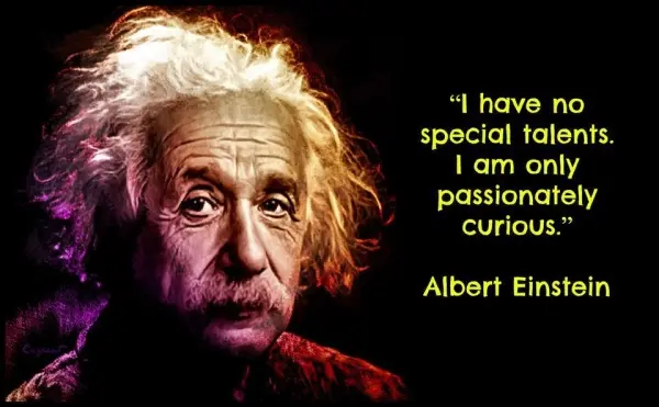 I have no special talents. I am only passionately curios. 