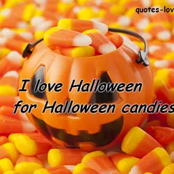 I love Halloween for Halloween candies.