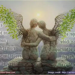 I once asked an old man: which is more important to love or to be...