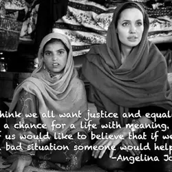 I think we all want justice and equality, a chance for a life with meaning....