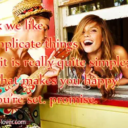 I think we like to complicate things when it is really quite simple, find what...