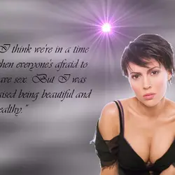 I think we're in a time when everyone's afraid to have sex. But I was...