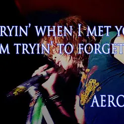 I was cryin' when I met you Now I'm tryin' to forget you